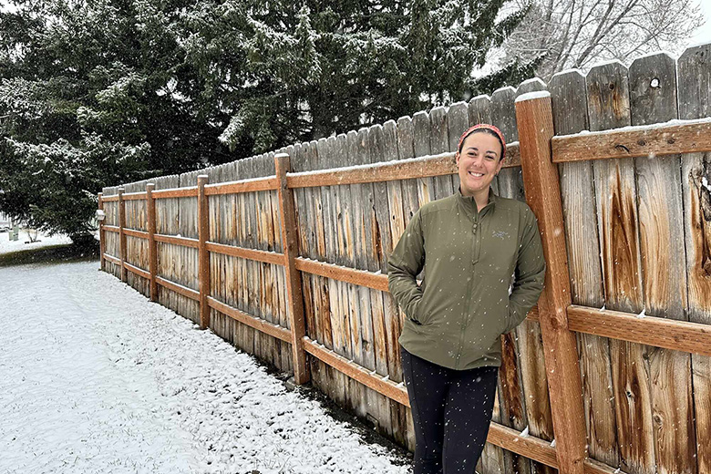 Arc'teryx Allium Insulated Jacket (standing in snow)