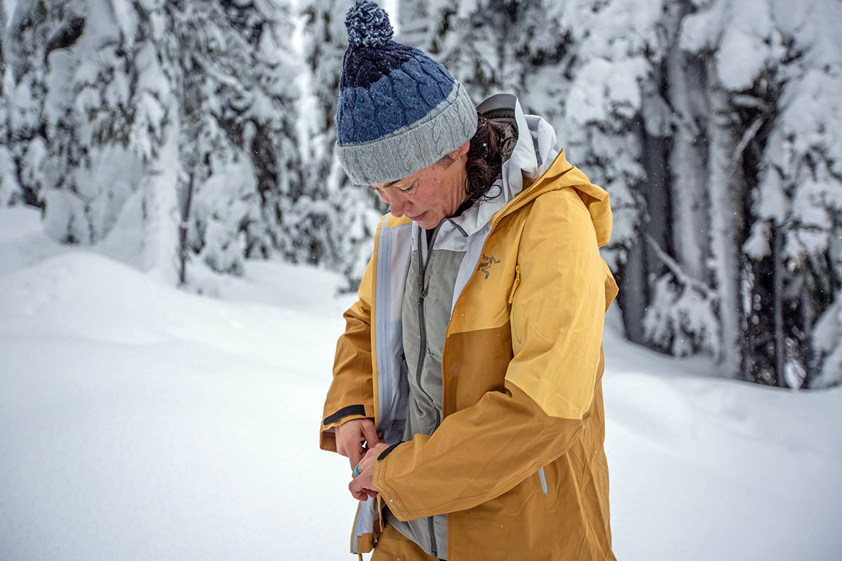 Snowboard jackets (wearing the Arc'teryx Sentinel)