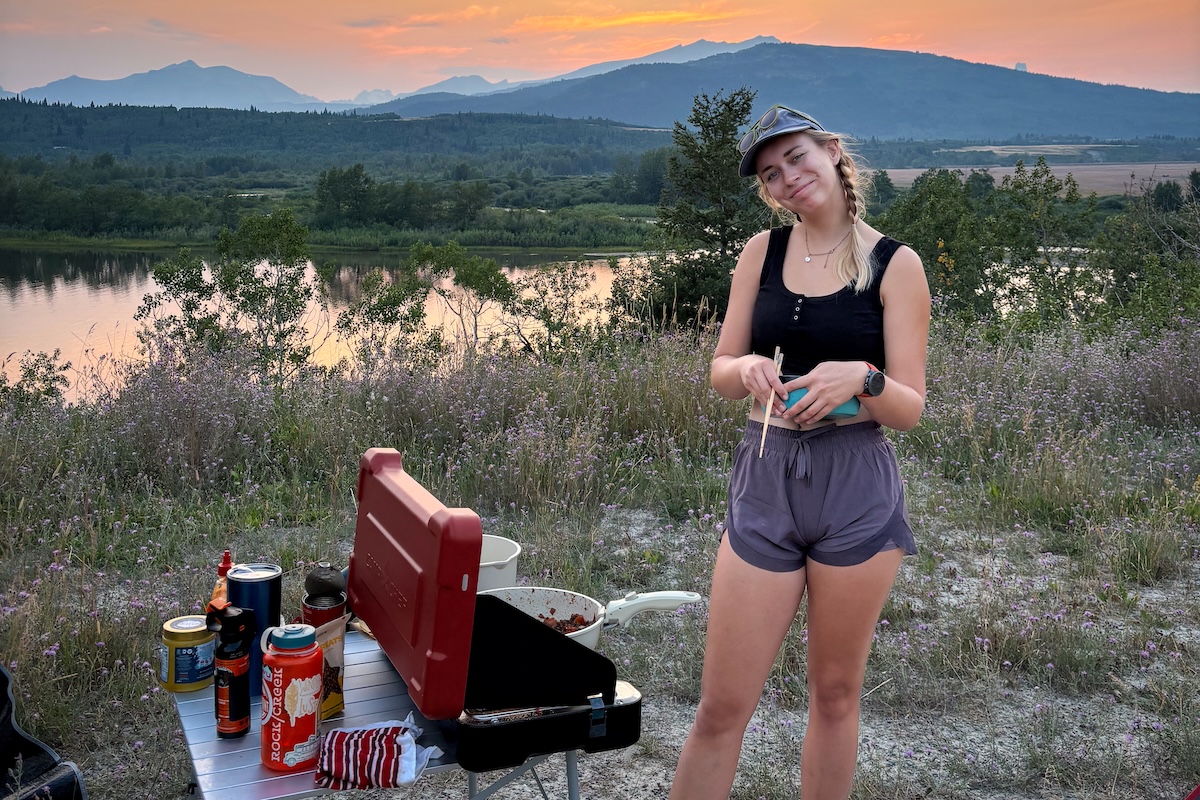 Getting ready to cook dinner on the Everest 2X