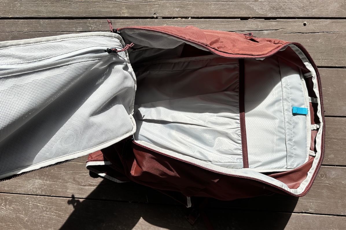 REI ruckpack 40 fully open 