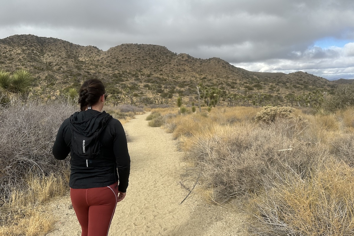 Salomon ADV skin 5 review - rear view testing the larger ADV 12 